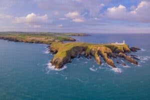 Galley Head Lighthouse West Cork Ireland at sunset, sunset cork, west cork sunset, Galley head Lighthouse, lighthouse sunset