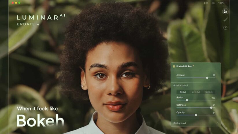 Luminar AI Update 4 Portrait Bokeh AI