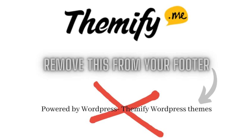 Powered by Wordpress removal